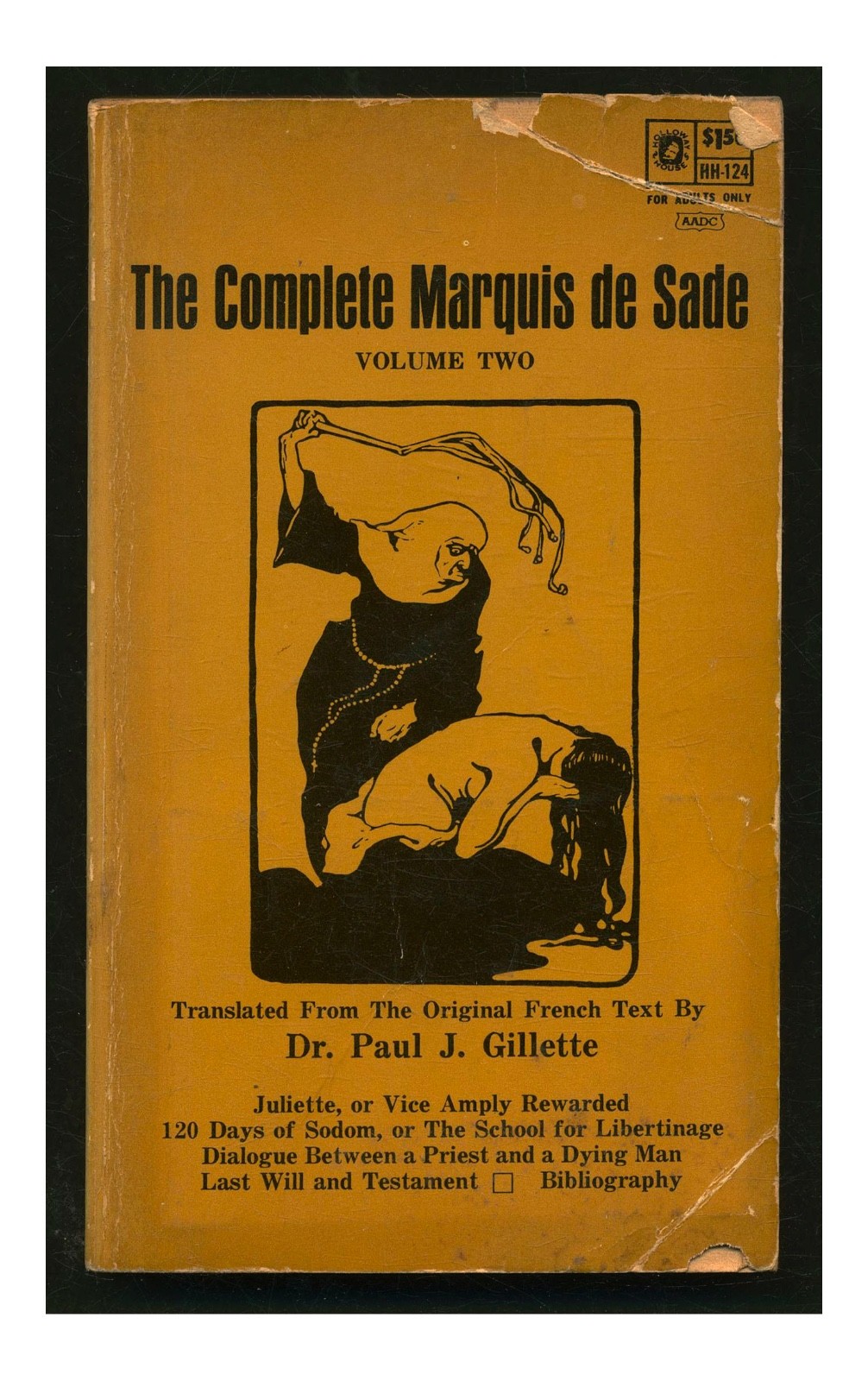 The Complete Marquis de Sade Volume 2 by the Marquis de Sade PB 1968 FWPB