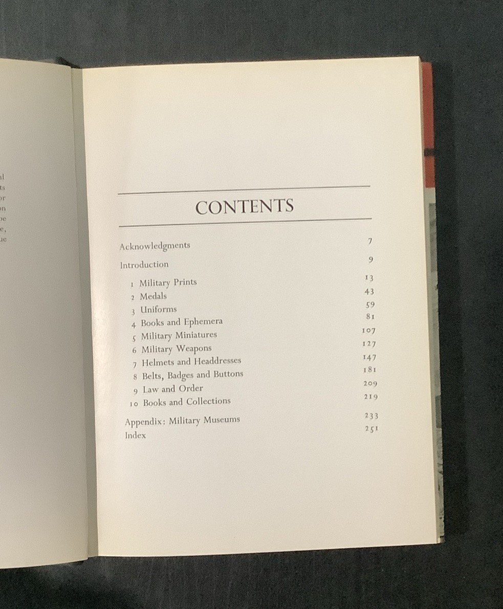 Militaria by Frederick Wilkinson First American Edition 1969
