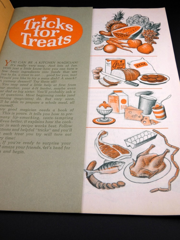 Vintage Tricks for Treats 4-H Food Magic Halloween Cook Book