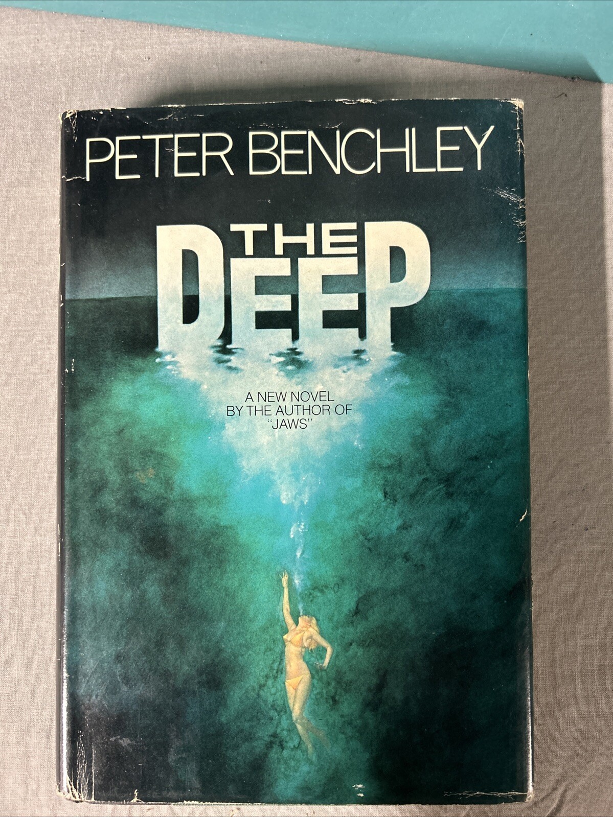 Peter Benchley The Deep 1st Edition 1976 Hard Cover Dust Jacket Inscription Read