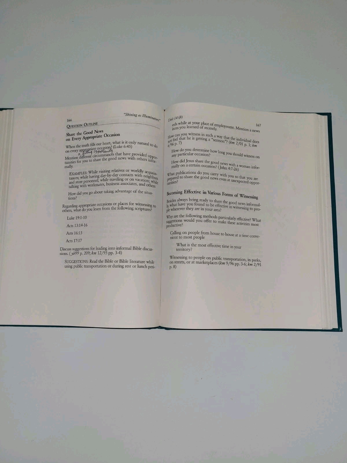 Shining As Illuminators In The World 2010 Edition Watchtower Pioneer Book