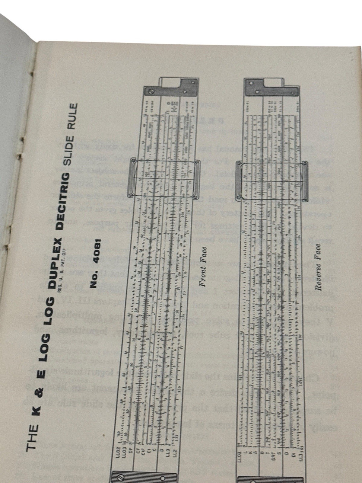 K&E Slide Rules Self Instruction Manual Keuffel Esser HC 1955 Vtg Book