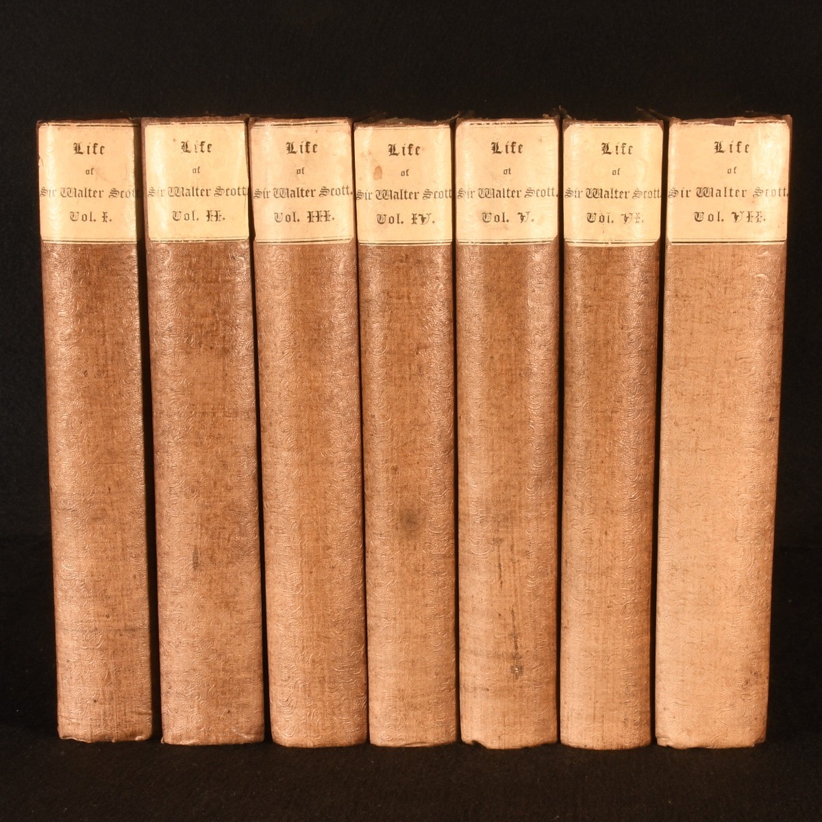 1837-1838 7Vols Memoirs of the Life of Sir Walter Scott J G Lockhart First Ed…