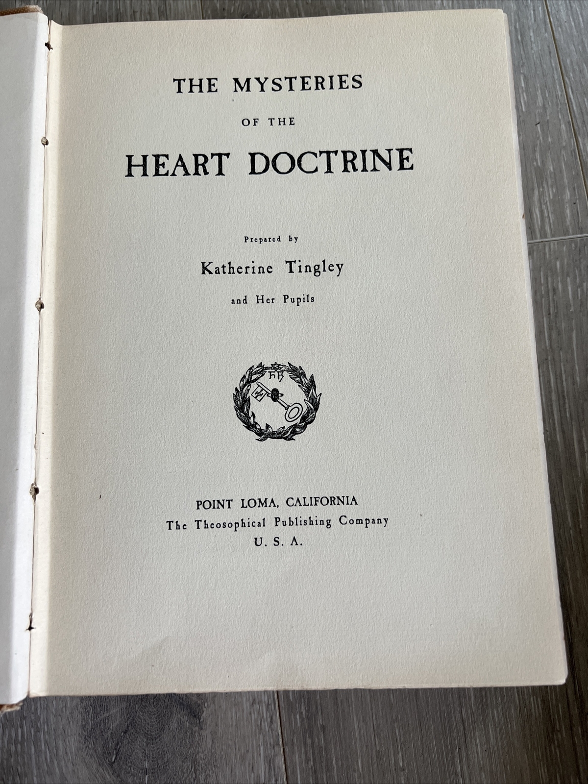 Mysteries Of The Heart Doctrine Katherine Tingley RARE 1902 1st/1st Theosophical