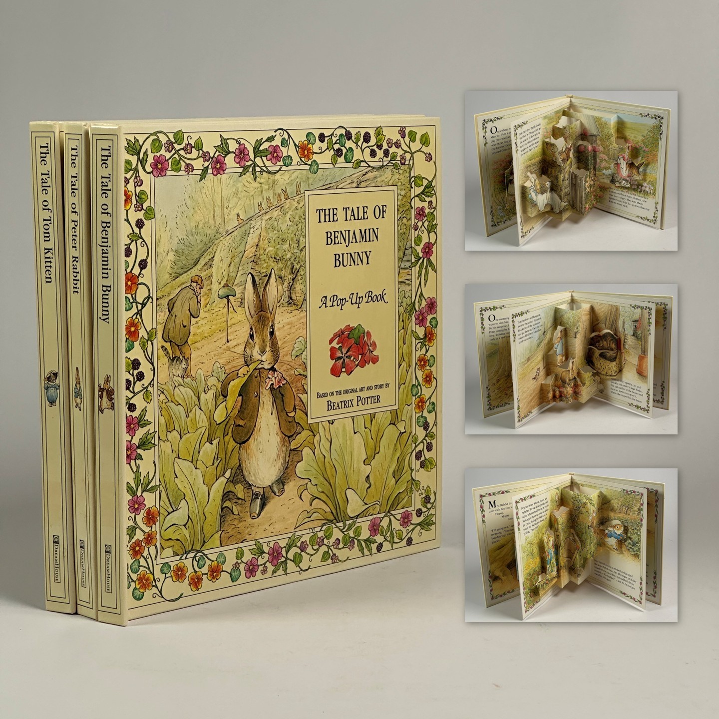 Beatrix Potter Pop-Up Books, Peter Rabbit / Tom Kitten / Benjamin Bunny, 1994