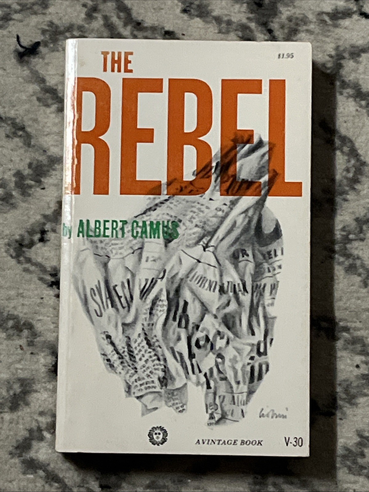 Rare Albert CAMUS 1st edit/1st print The Rebel FIRST PAPERBACK EDITION First…