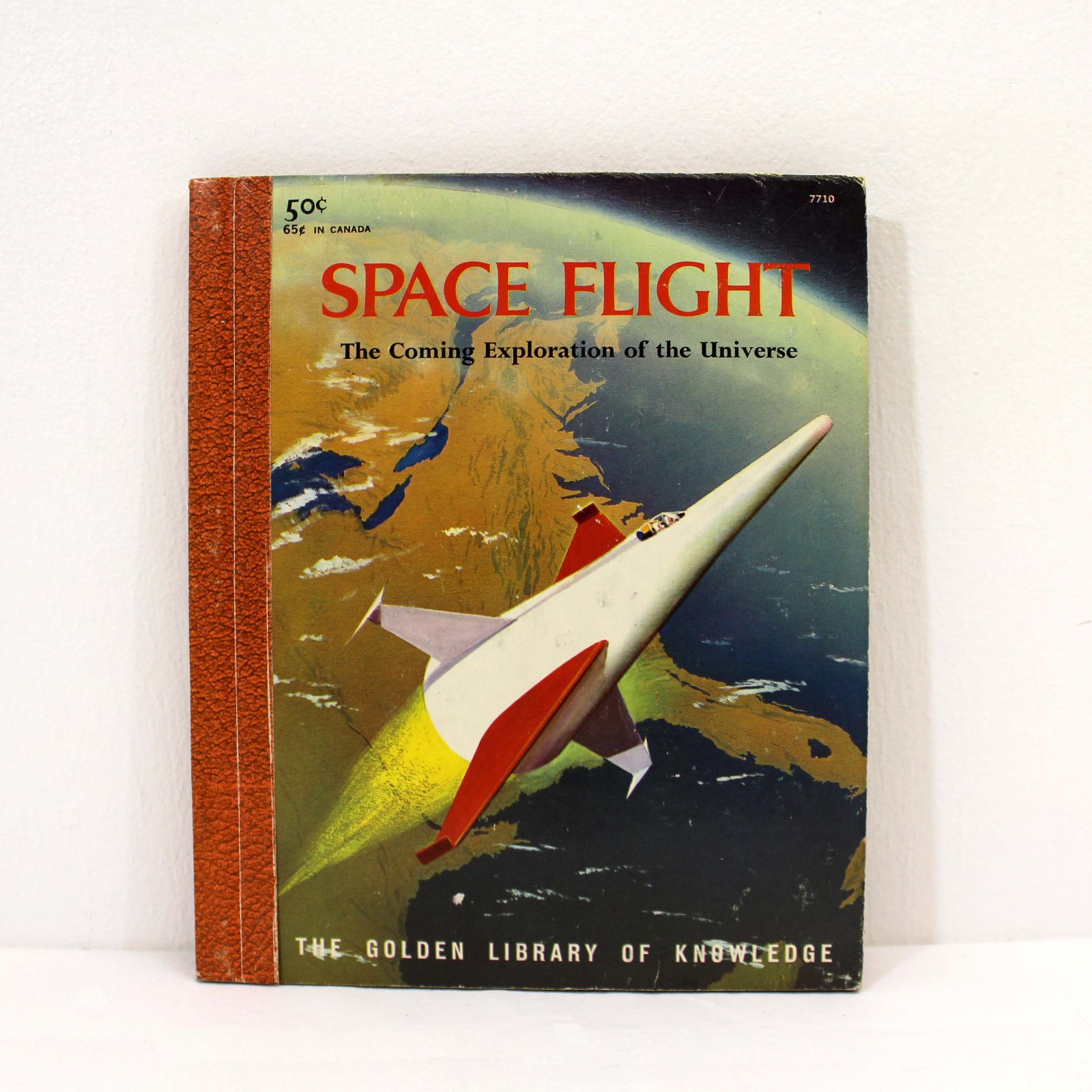 Vtg 1959 SPACE FLIGHT Lester Del Rey Golden Library Knowledge 1st Ed ERRATA SLIP