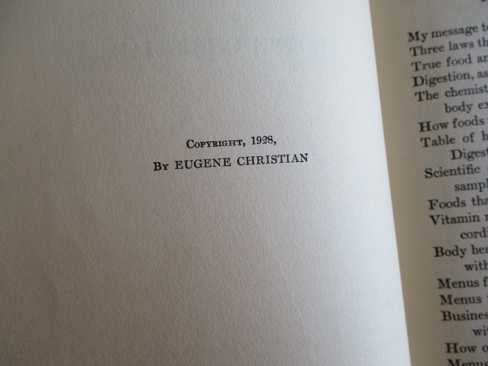 Why Die – Eugene Christian – Naturopath 1928 1st Edition Scarce Autograph M9