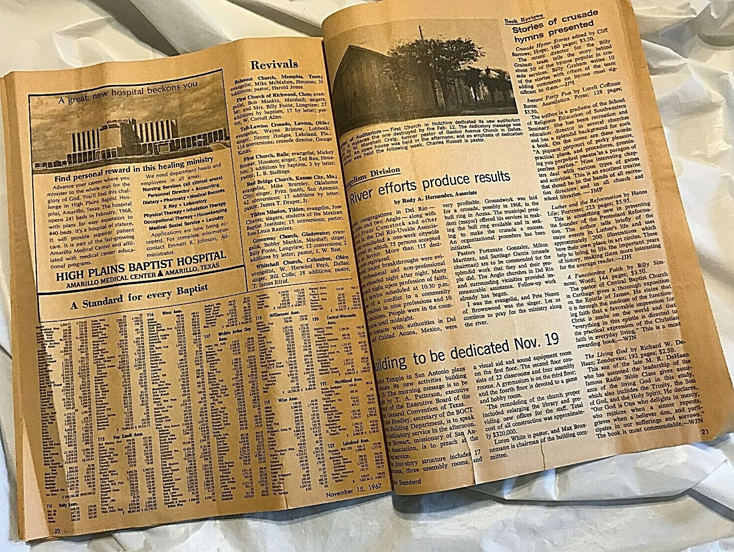 Weekly Periodical THE BAPTIST STANDARD Volume 79 Number 46 November 15, 1967