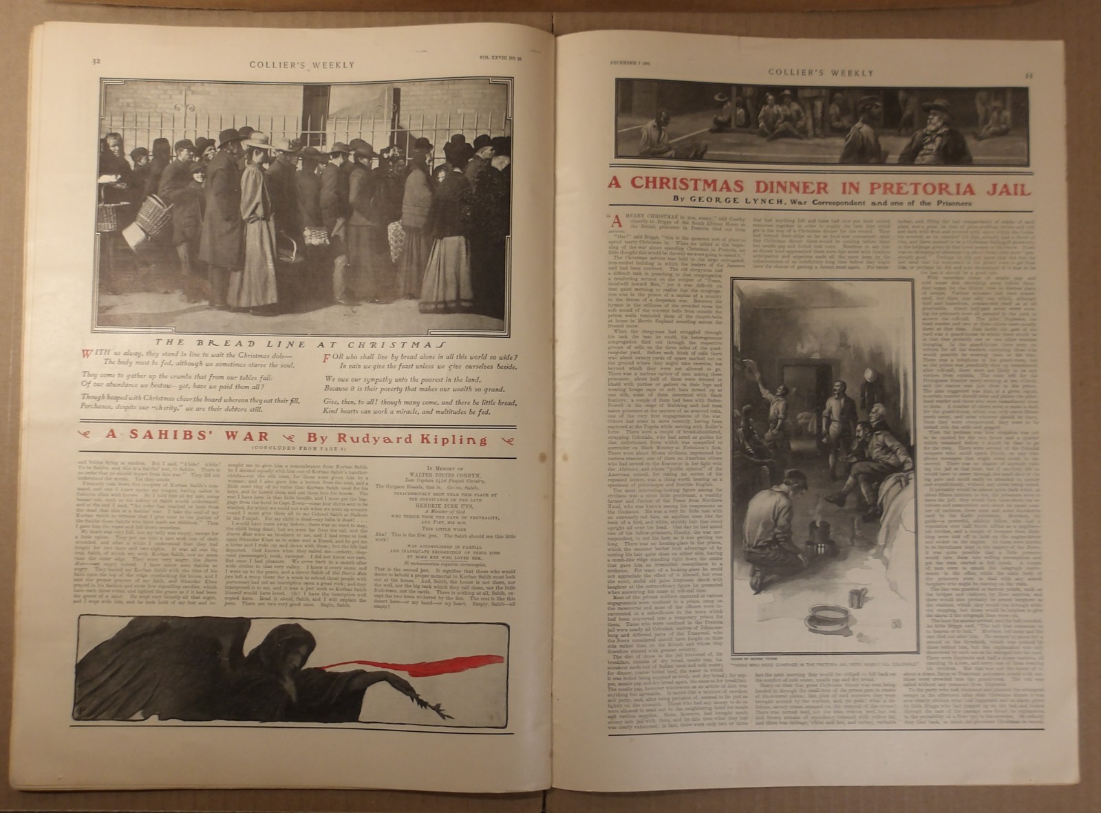 Collier’s Dec 7 1901 • Leyendecker Cover • Remington Centerfold • Christmas Art