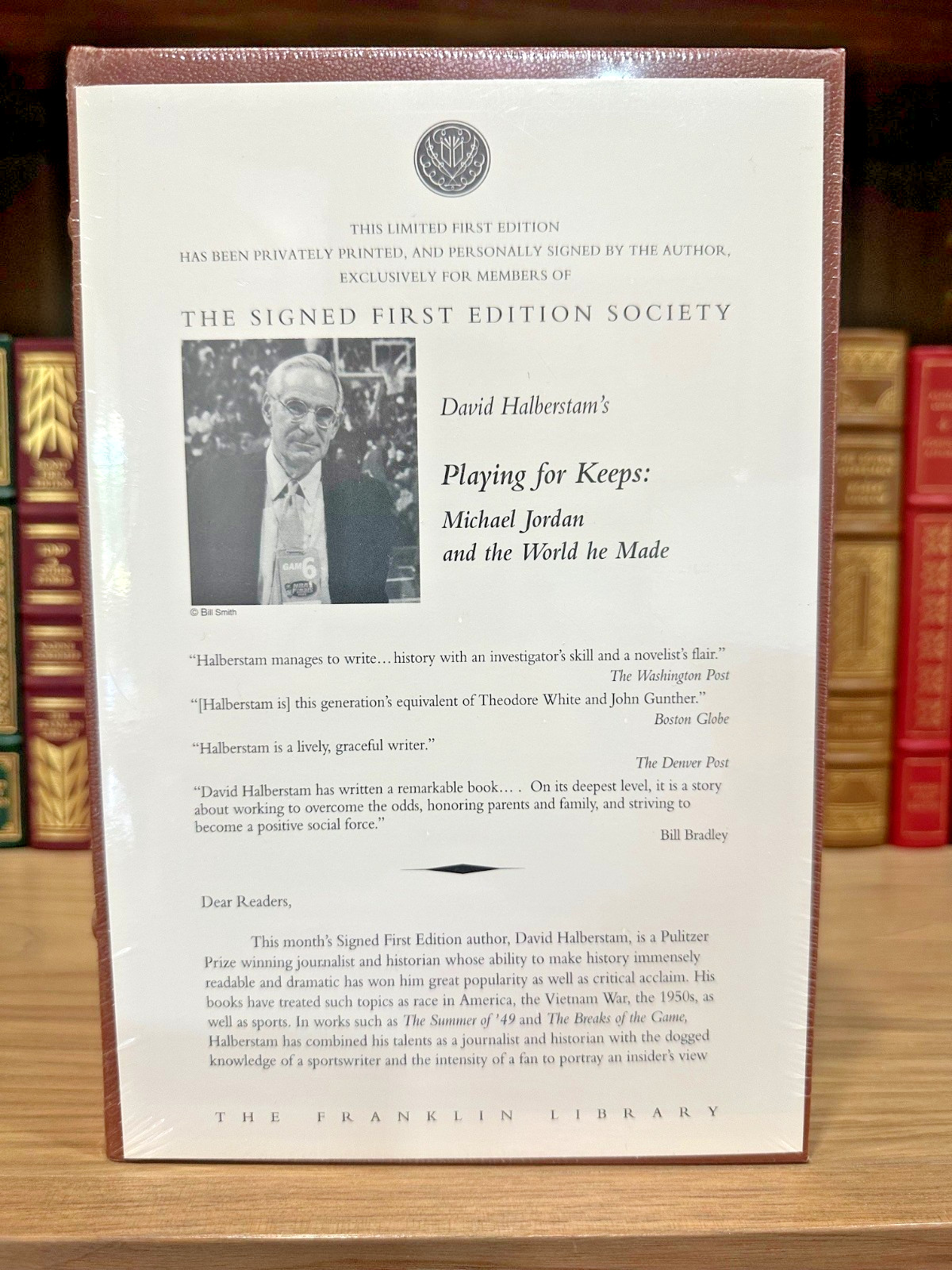 PLAYING FOR KEEPS: MICHAEL JORDAN – (SEALED) – FRANKLIN LIBRARY SIGNED 1ST ED