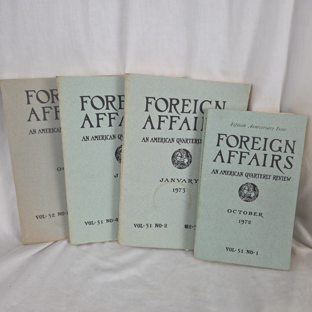 Lot Of 4 Vintage Foreign Affairs An American Quarterly Review. SEE DESCRIPTION