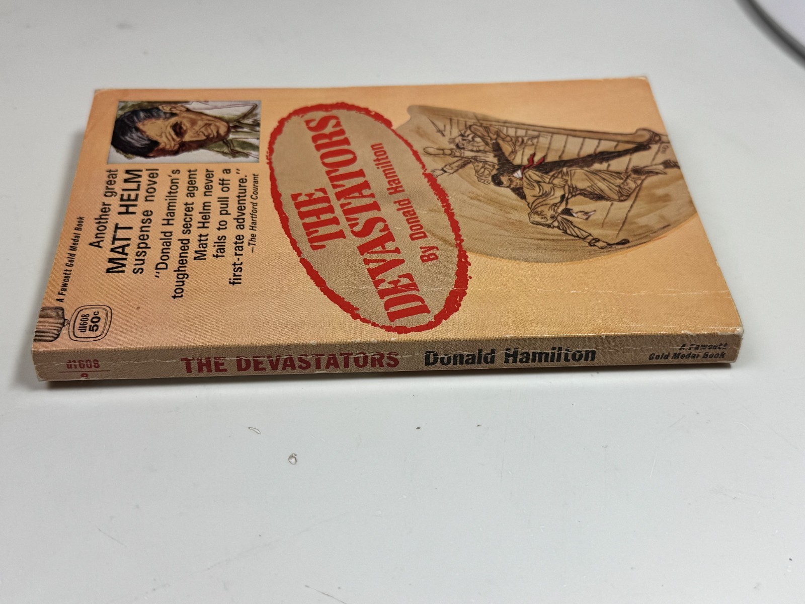 THE DEVASTATORS Donald Hamilton Matt Helm Series Gold Medal D1608 1965