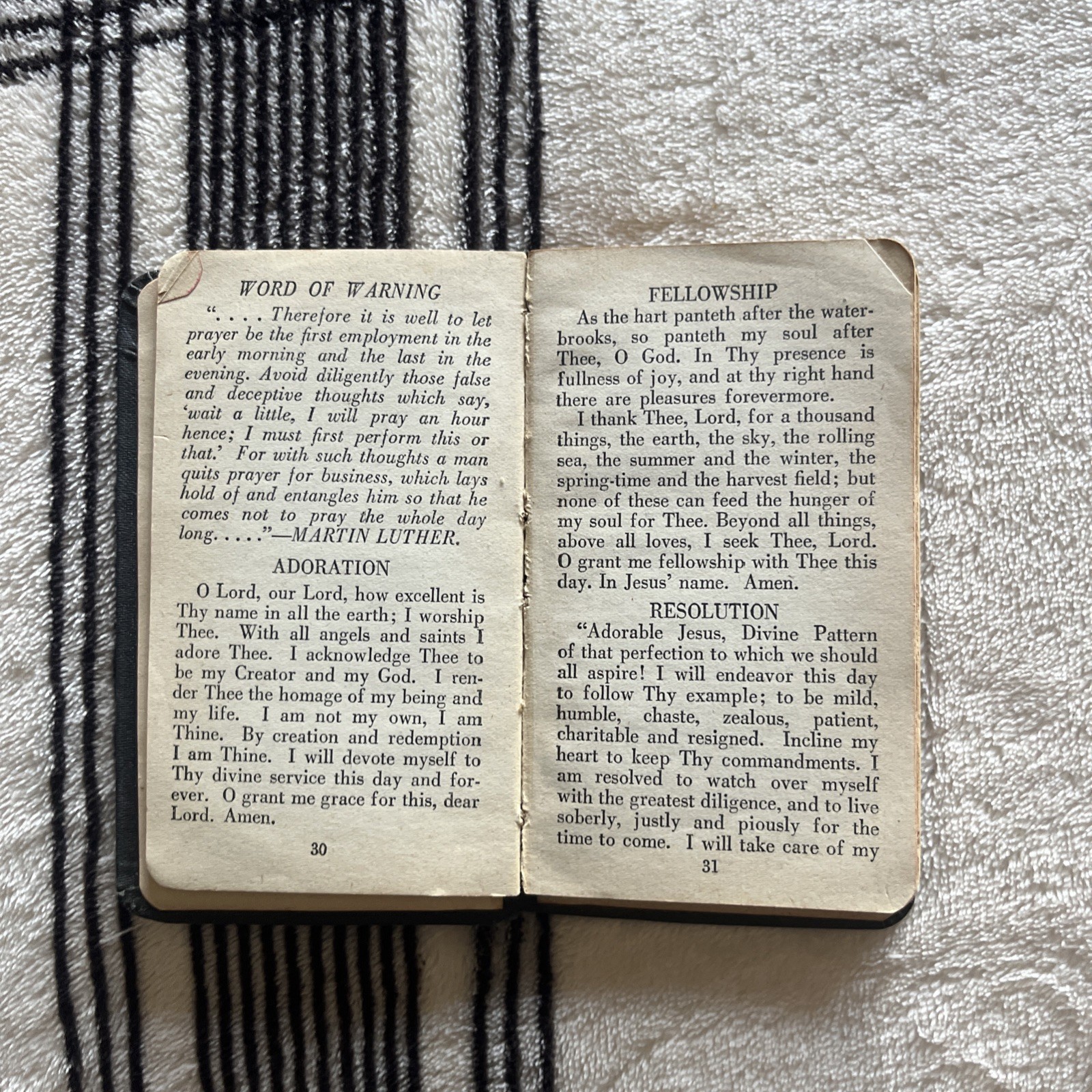 Pocket Prayer Book, Christian, Religious, Vintage, Rare, Collectible