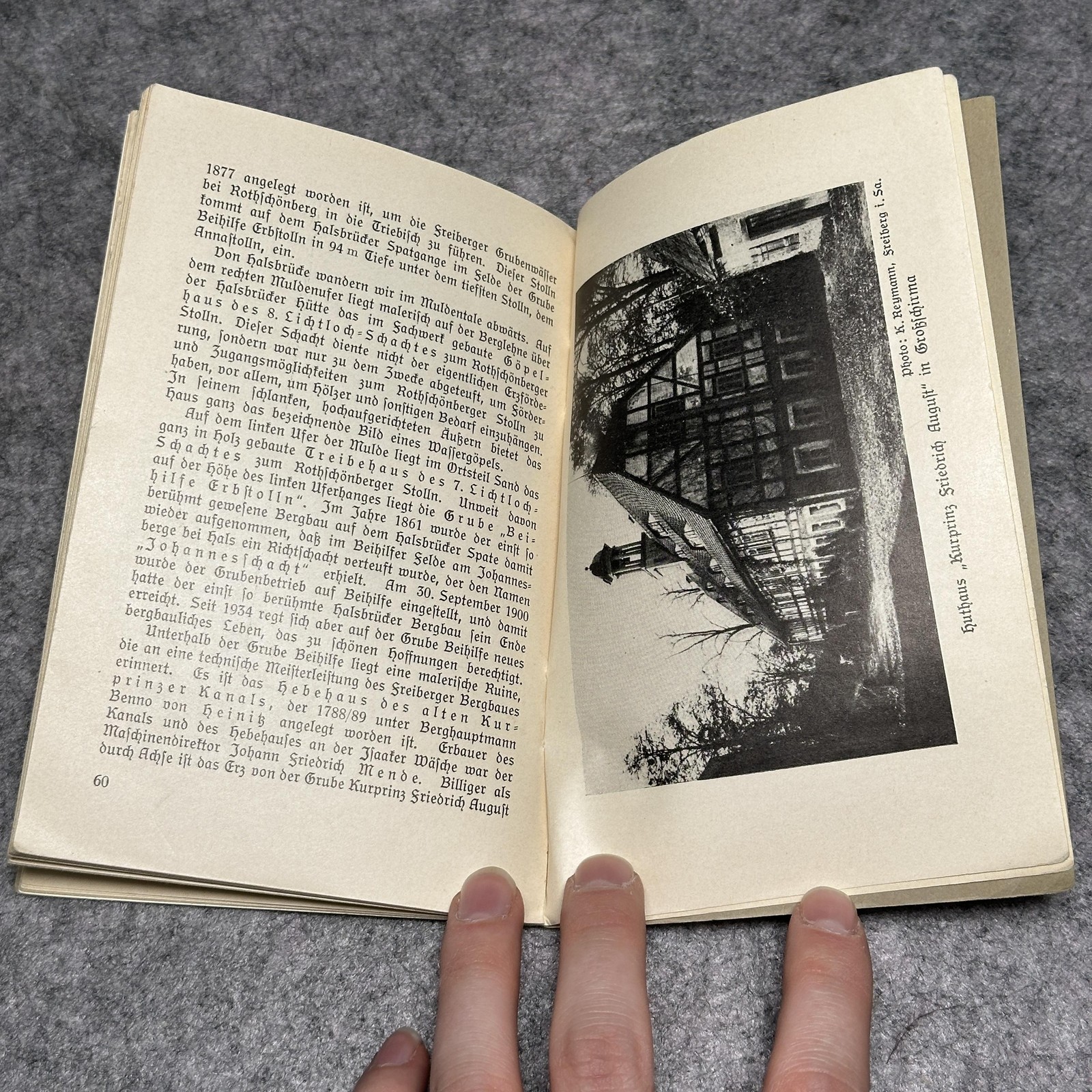 German 1938 Bergbauliche Spuren Freiberg Mining Sachsenweger Pamphlet Nazi Era