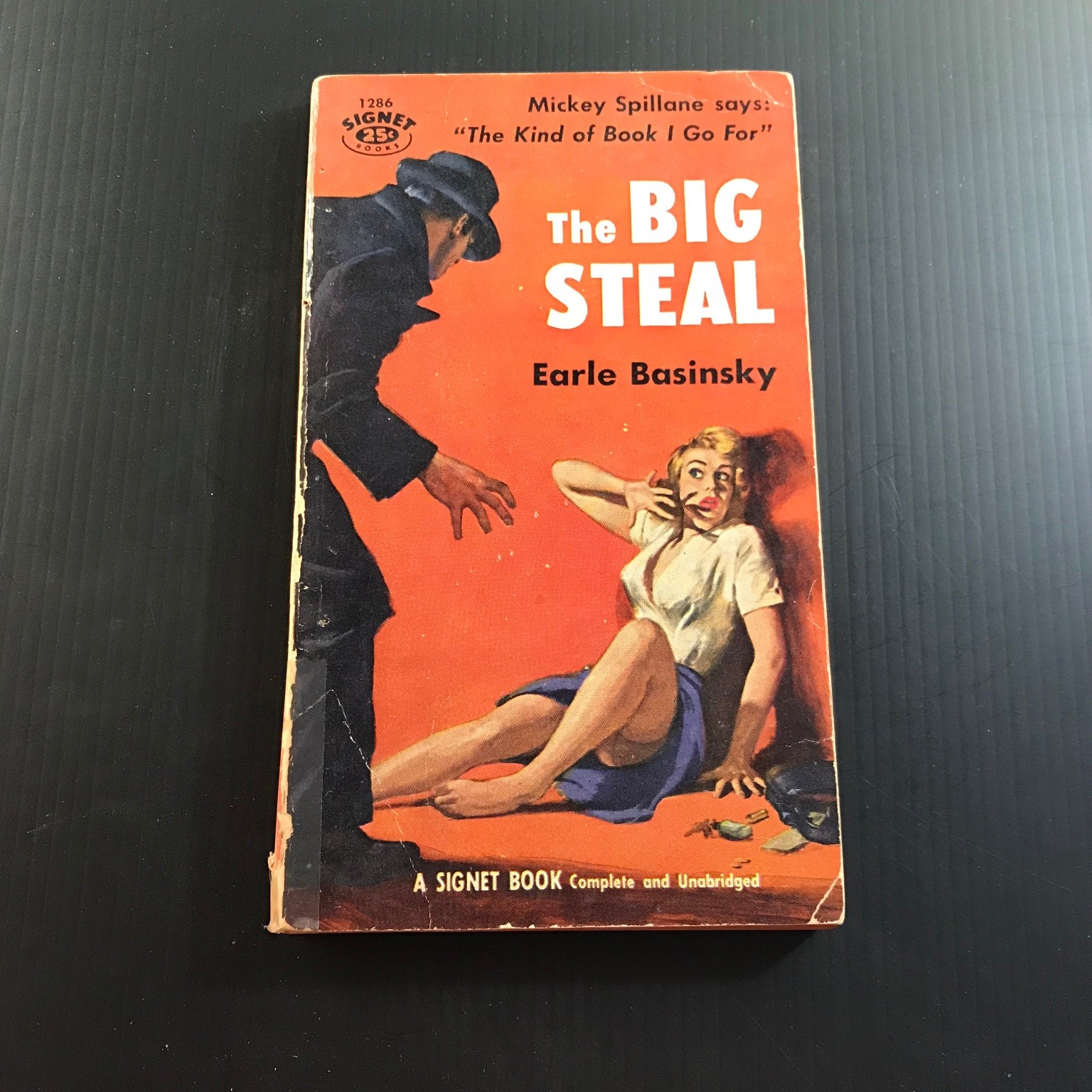 The Big Steal Earle Basinsky 1955 Signet Pulp Fiction Paperback Thriller