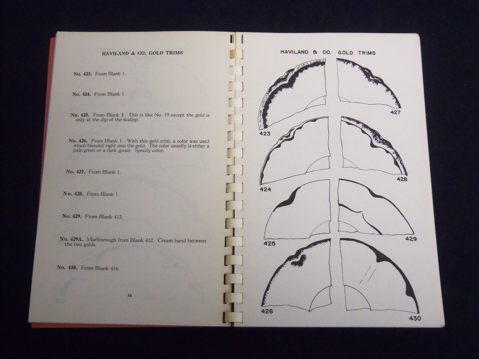 1962 HAVILAND CHINA TWO HUNDRED PATTERNS BOOK III BY ARLENE SCHLEIGER – J 9251