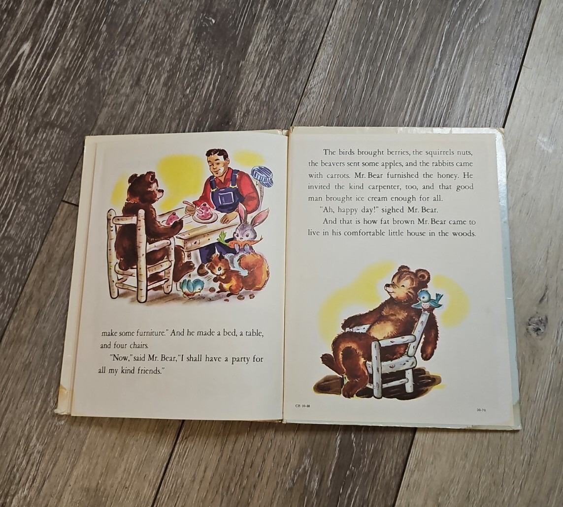 Vintage Mr. Bear’s House (A Rand McNally Elf Book – 1958 Edition)