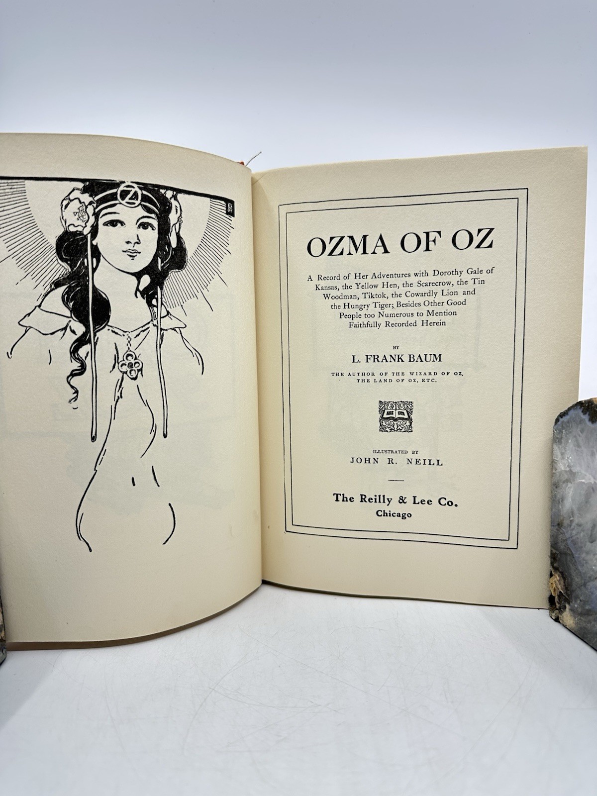 Ozma of Oz L Frank Baum Jno R Neill Vintage HC w/DJ Reilly & Lee 1907 The Wizard