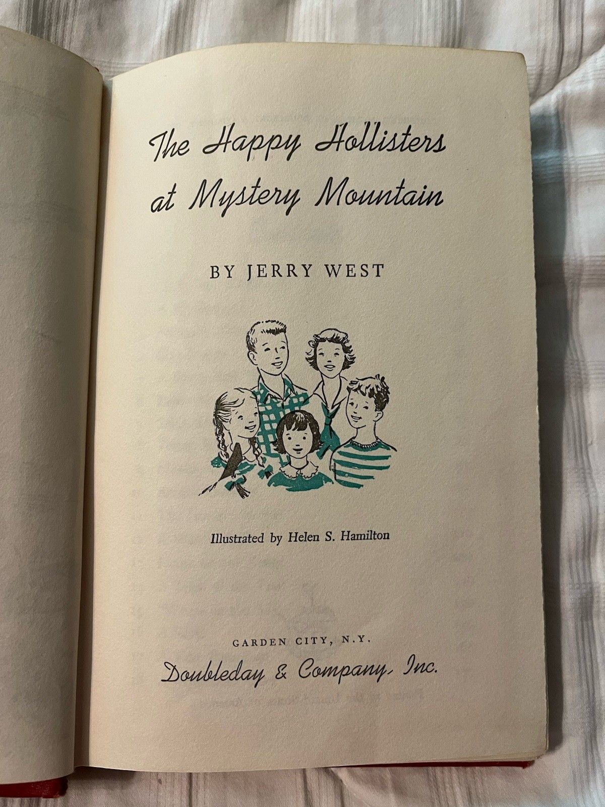 Lot Of 2 The Happy Hollisters Books by Jerry West – Vintage HC Indian Treasure