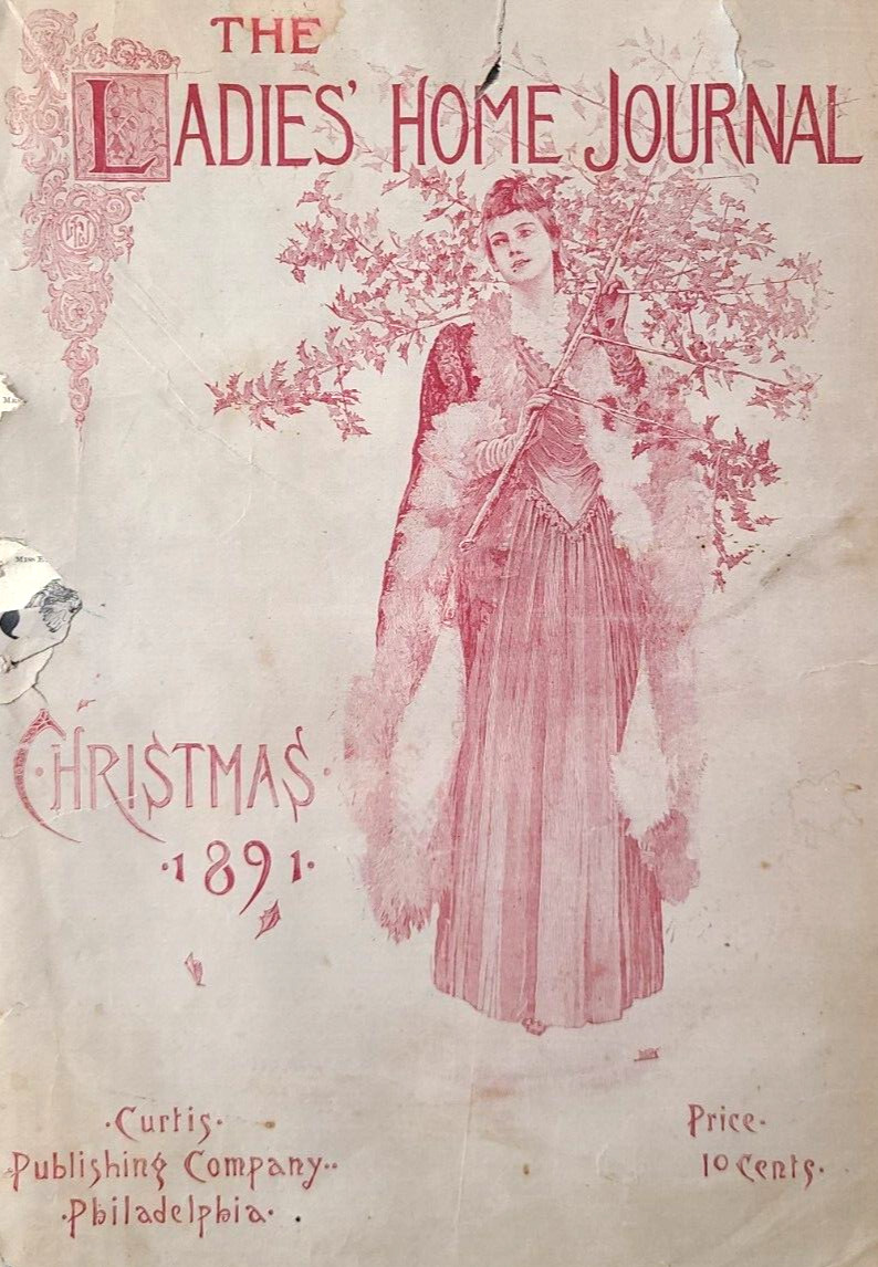Antique The Ladies Home Journal Christmas 1891 Antique Ads Victorian Era Stories