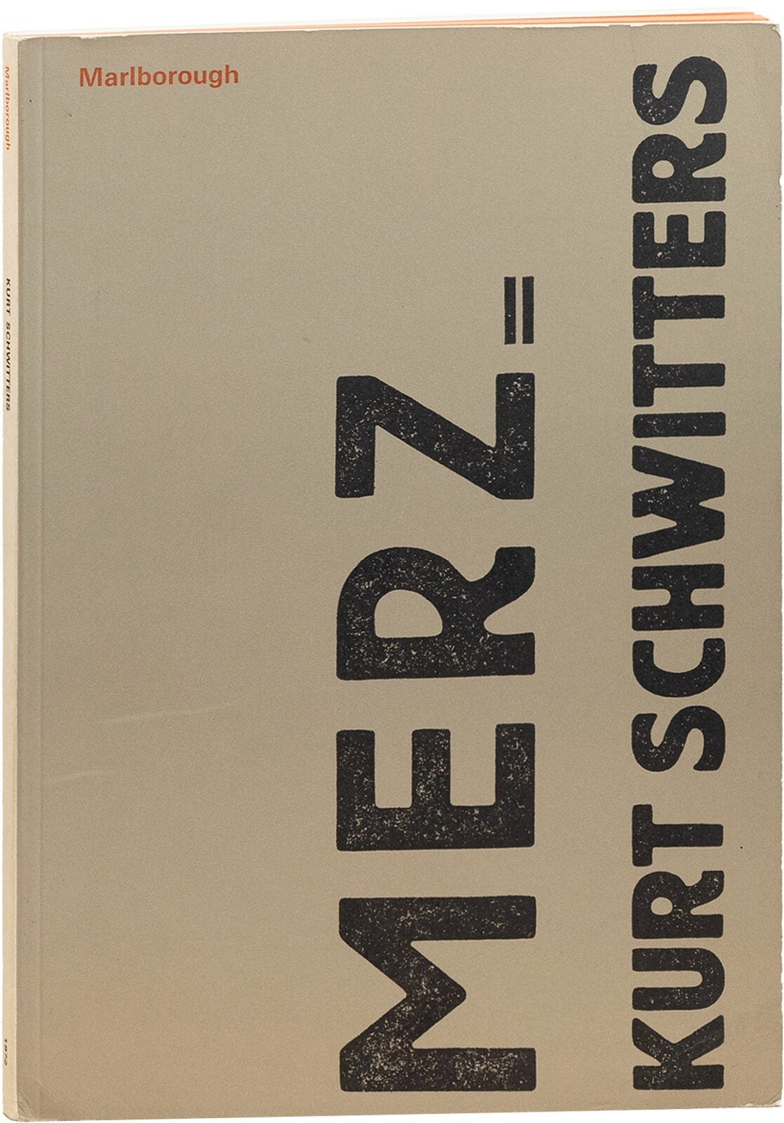 Marlborough Fine Art – MERZ = KURT SCHWITTERS – 1972 Exhibition Catalog, N. Fine