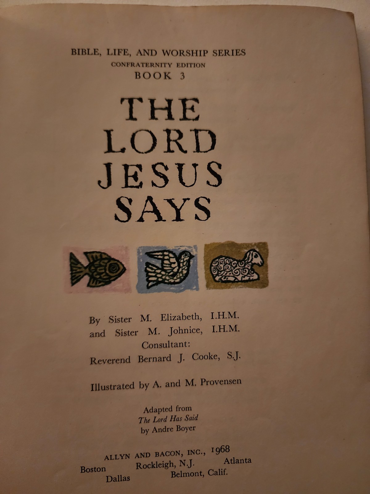 Vintage 1967″The Lord Jesus Says“ By Sisters Elizabeth And Johnice And Andre…