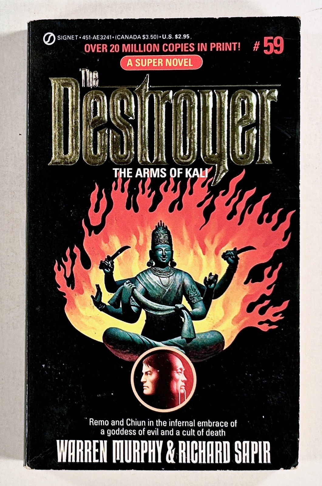 1984 THE DESTROYER #59 „The Arms of Kali“ MAN FANTASY spy/secret agent adventure