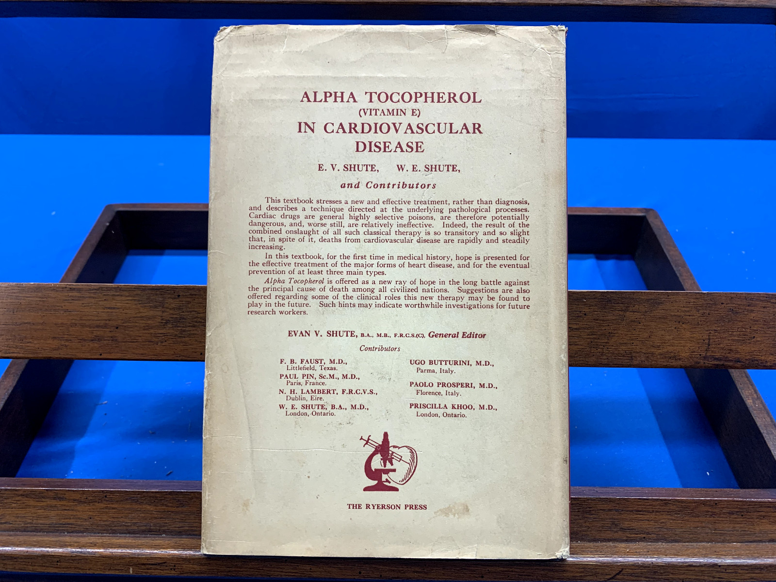 Alpha Tocopherol [Vitamin E] in Cardiovascular Disease- W.E. Shute & E.V. Shute