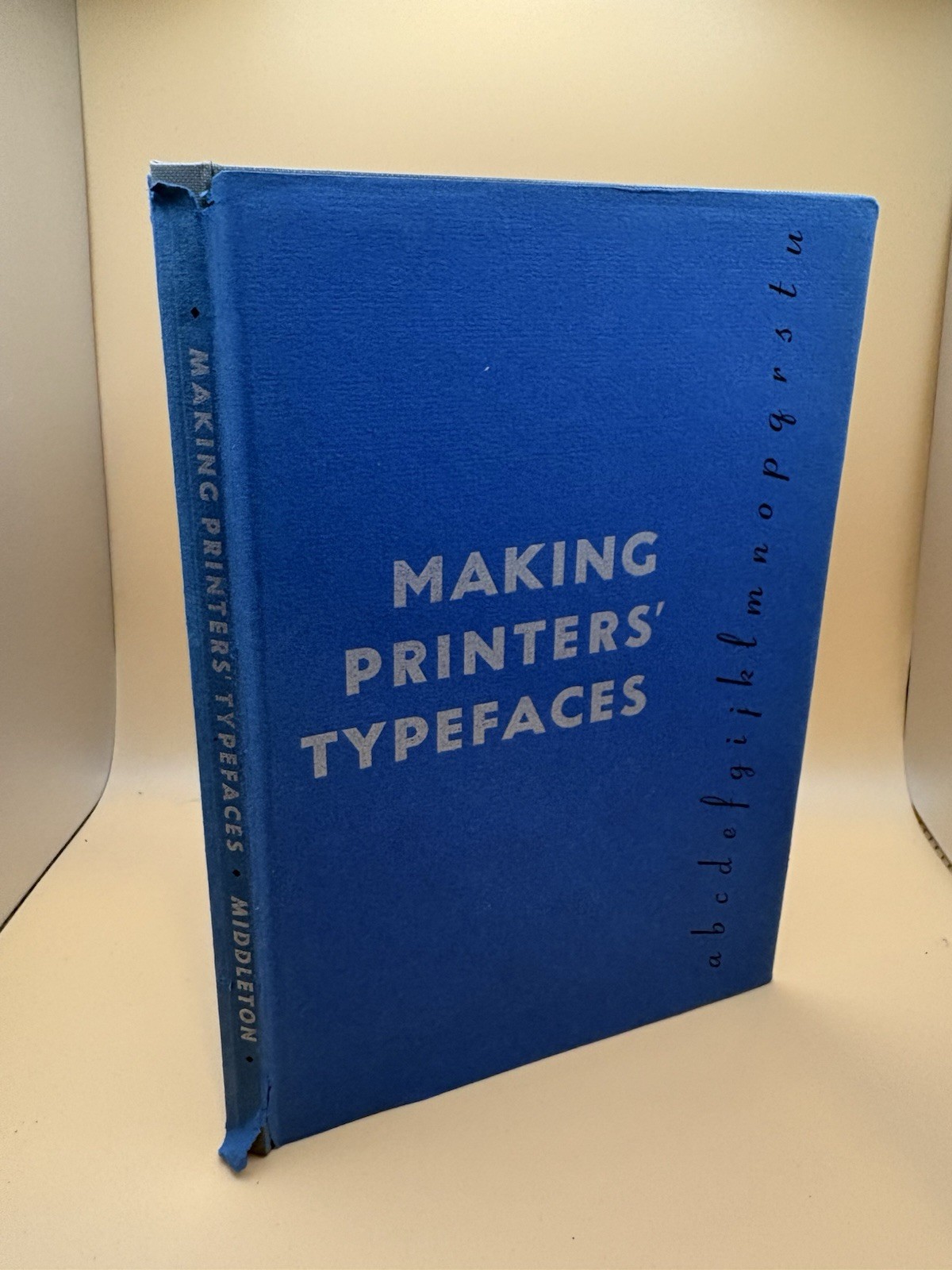 Making Printers‘ Typefaces Middleton 1938 Black Cat Press SIGNED Norman Forgue