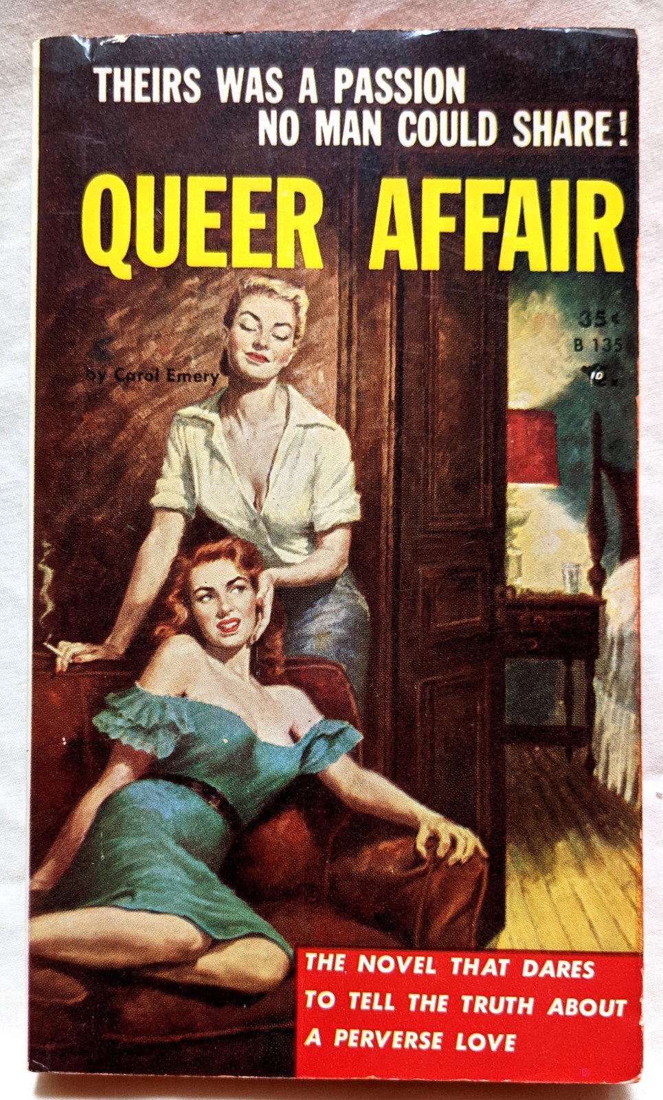 QUEER AFFAIR Carol Emery Beacon 1st B135 warehouse fresh lesbian sleaze