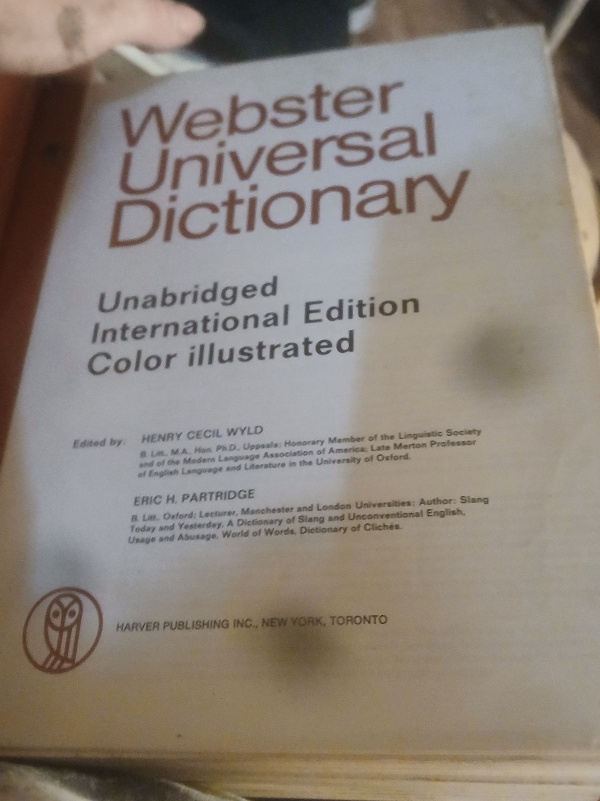 Webster Universal Dictionary Unabridged International Edition Color Illustrated