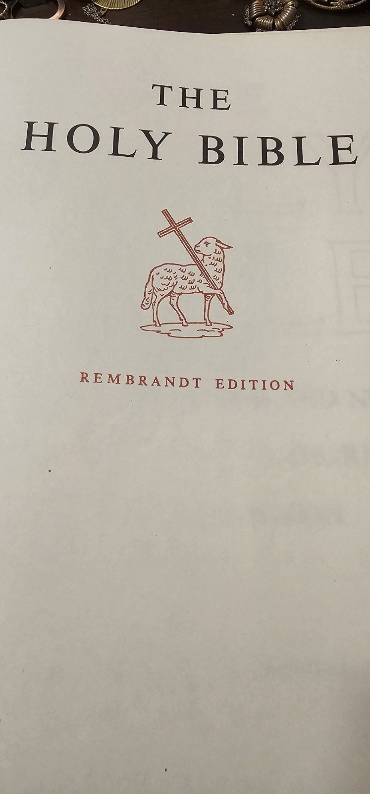 The Holy Bible King James Version, Rembrandt Edition, Vintage, 1973, Like NEW