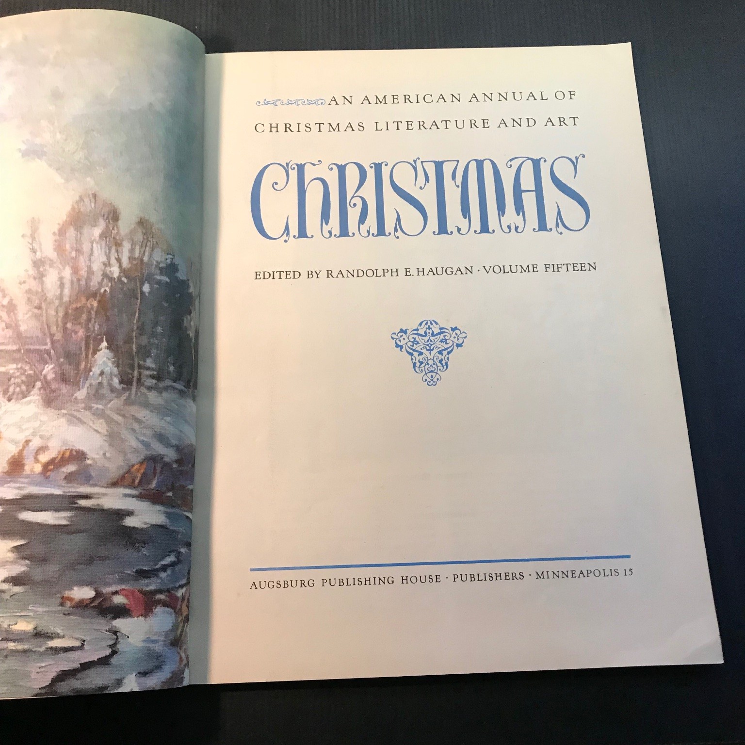 Christmas Edited Randolph E. Haugan 2nd Edition 1945 Illustrated Art
