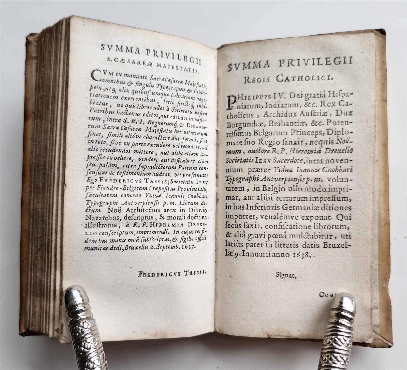1640 JEREMIAS DREXEL Noe architectus arcæ in diluvio navarchus antique VELLUM