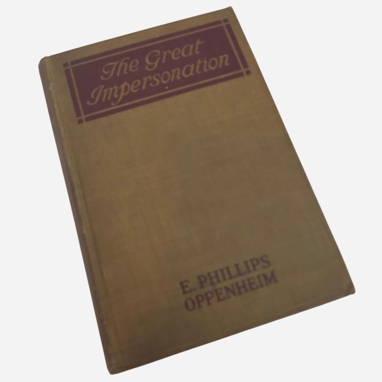 The Great Impersonation by E. Phillips Oppenheim Mystery Novel Book Antiquarian
