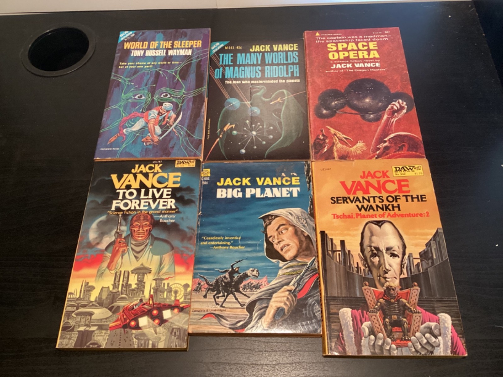 Collection Of Vintage Jack Vance Mass Market Science Fiction Novels – List Below