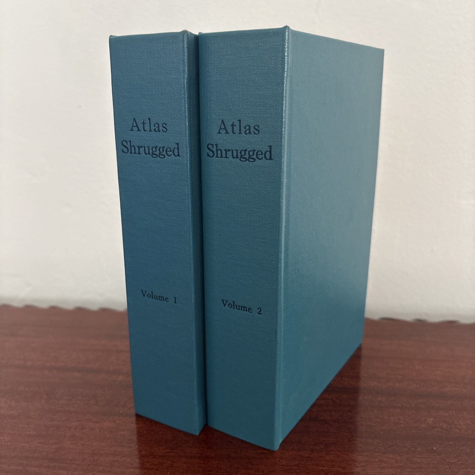 Atlas Shrugged 2 Volumes Hardcover (1957) Random House