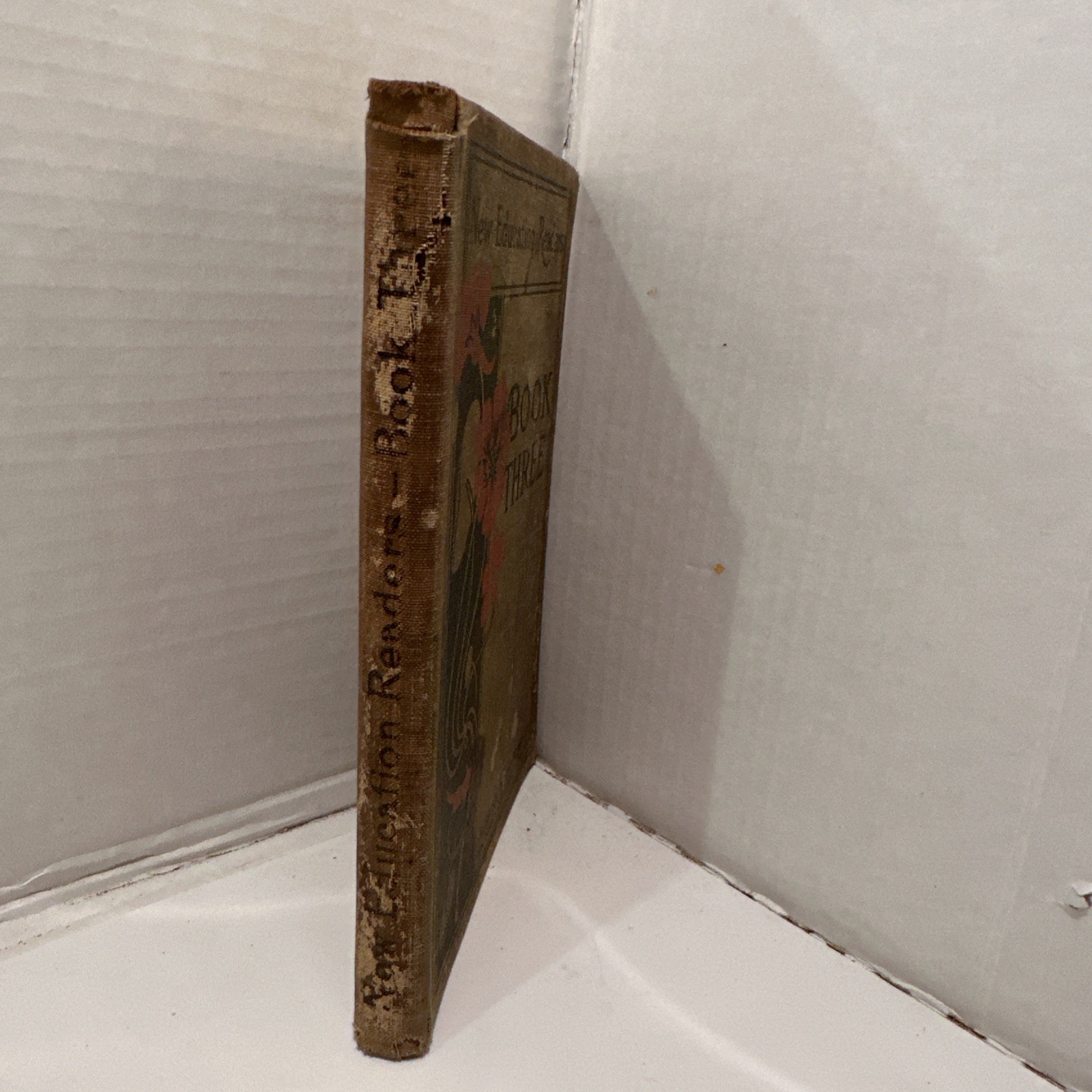New Education Readers Book Three American Book Co. School Hardcover 1901 Vintag