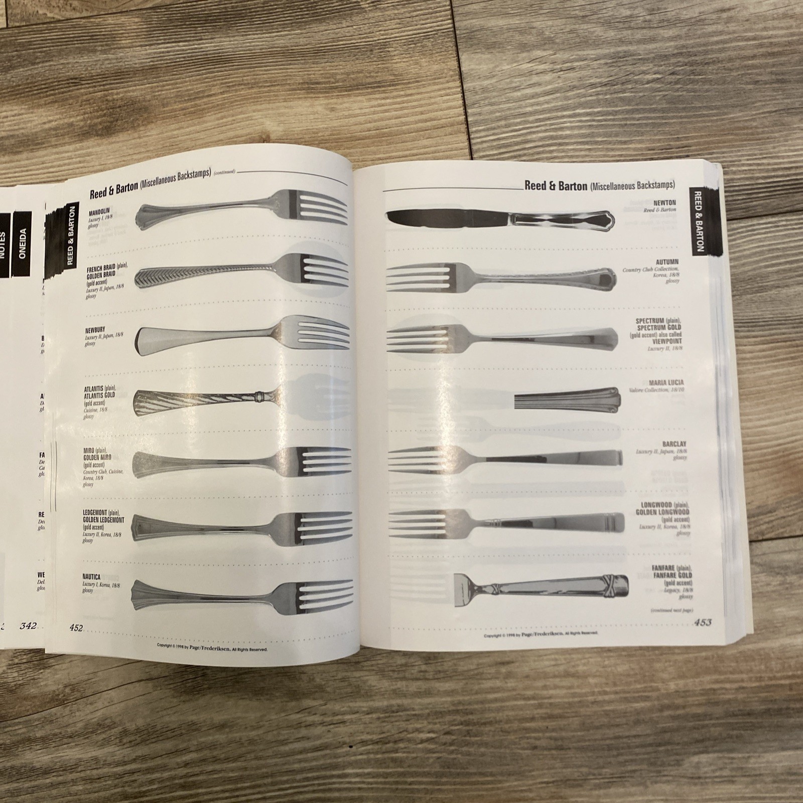 Stainless Flatware Replacement Guide 1998 Reference Book Pattern Catalog