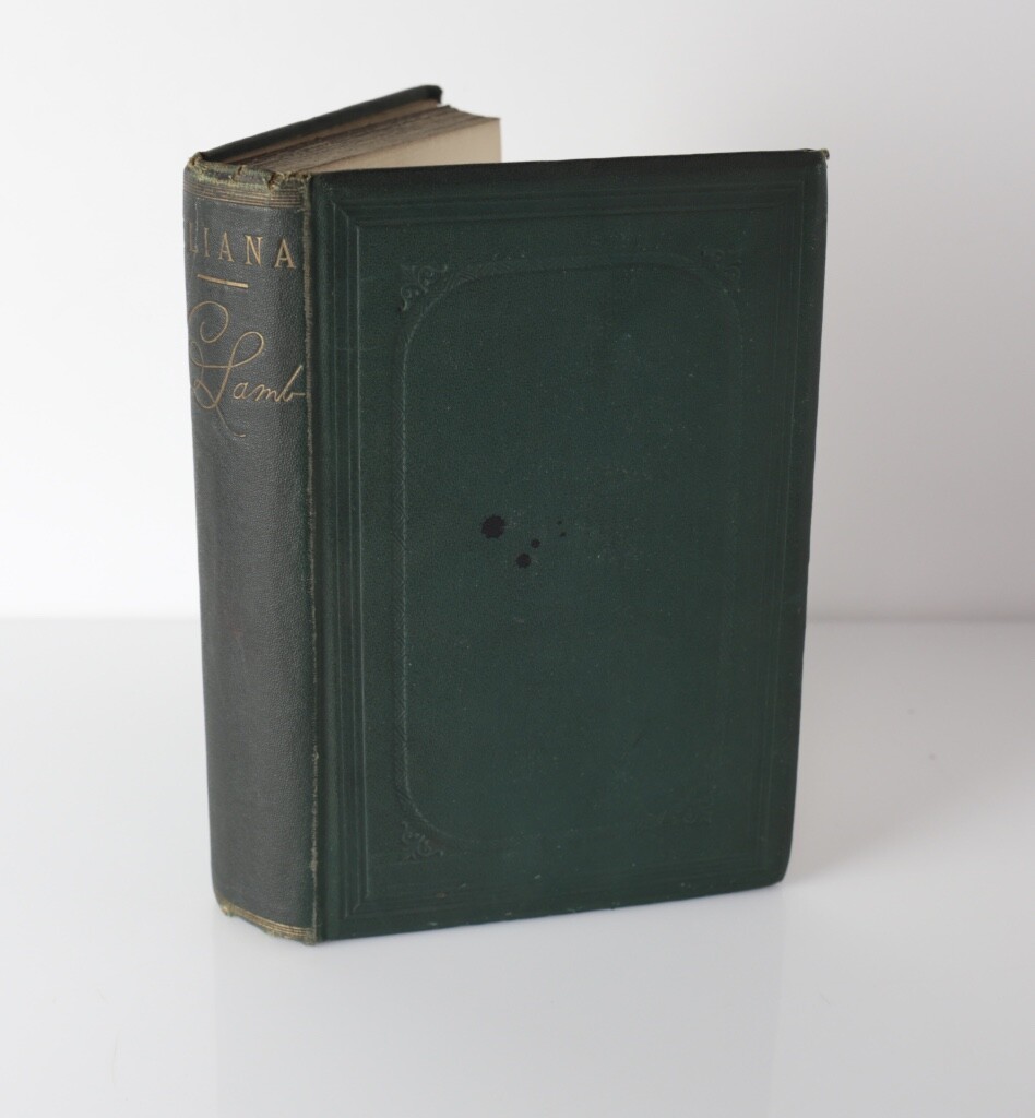Charles Lamb, Eliana: uncollected Writings of Charles Lamb Edward Moxon 1864