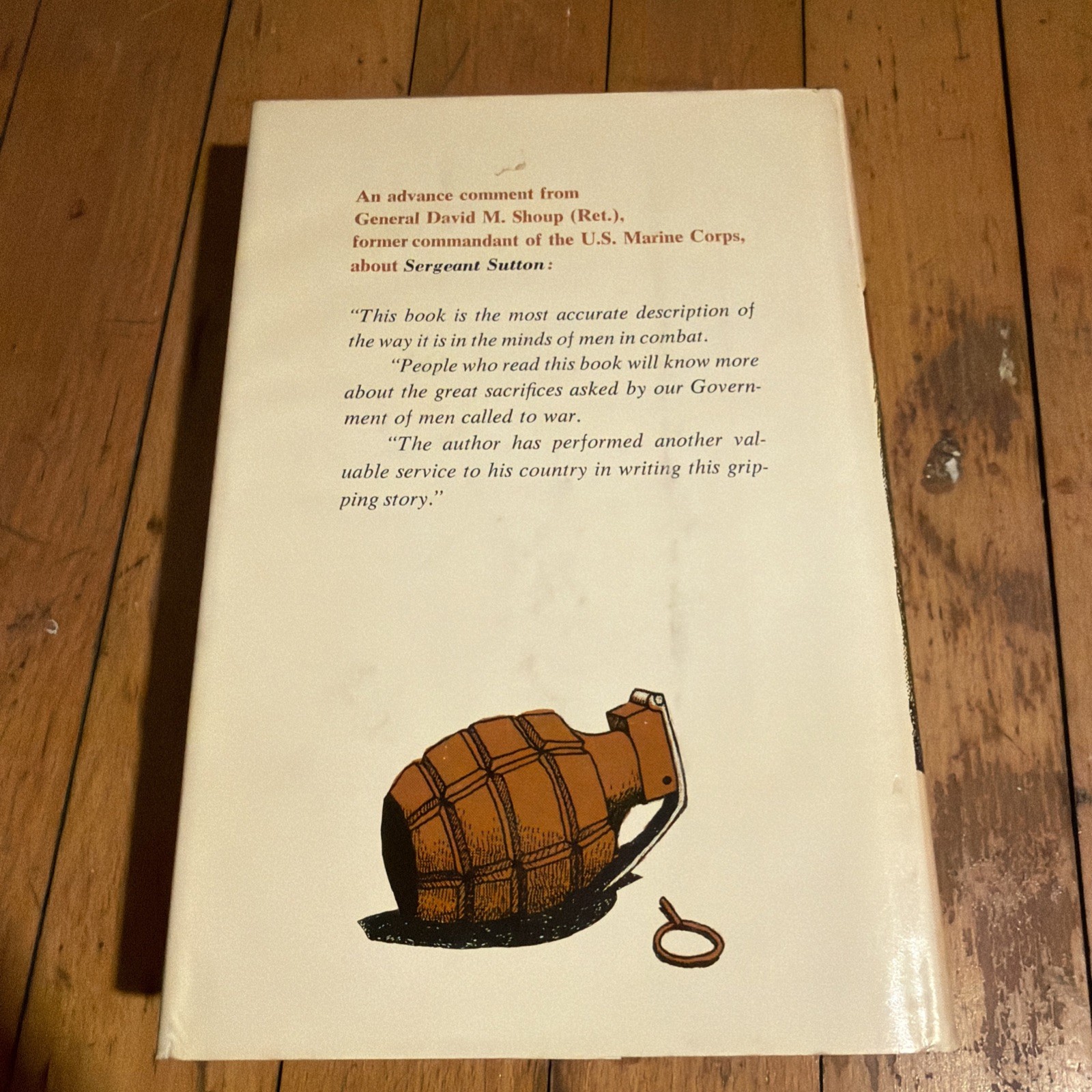 WWII Marines Sergeant Sutton Robert E Ford 1970 HC DJ First Printing WW2 Marines