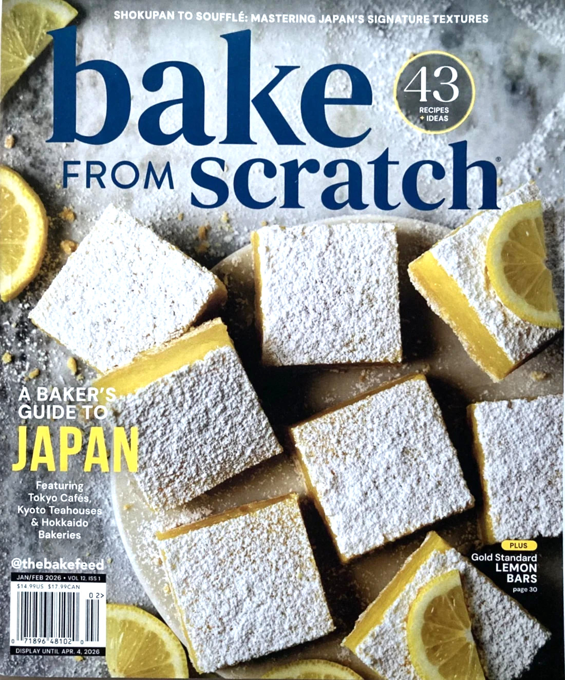 BAKE FROM SCRATCH MAGAZINE JAN/FEB 2026 | 43 RECIPES | A BAKER’S GUIDE TO JAPAN