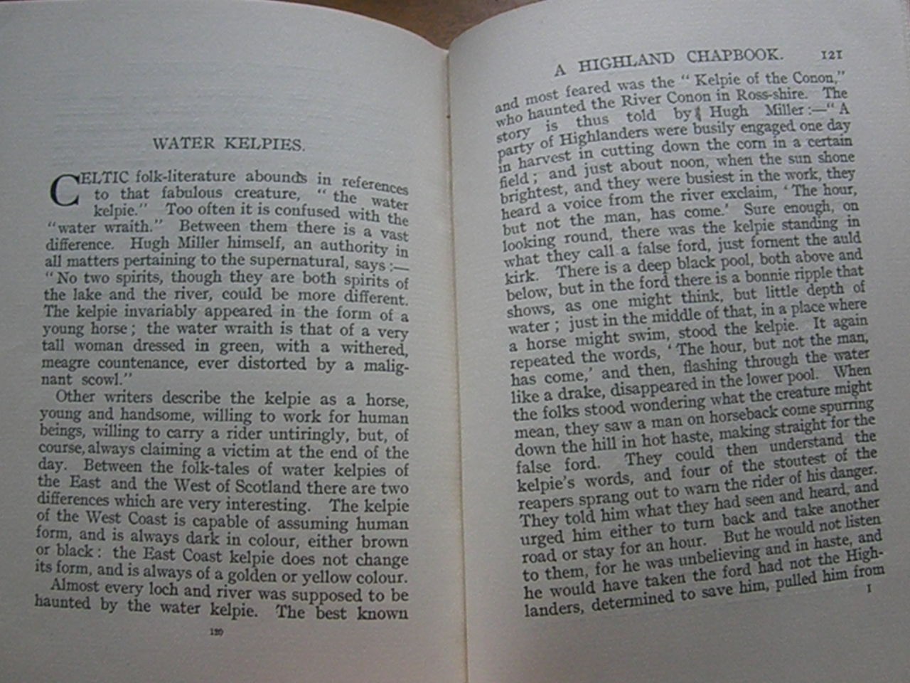 A Highland Chapbook -Cameron OCCULT WITCHCRAFT FOLKLORE BLACK MAGIC KELPIES MYTH