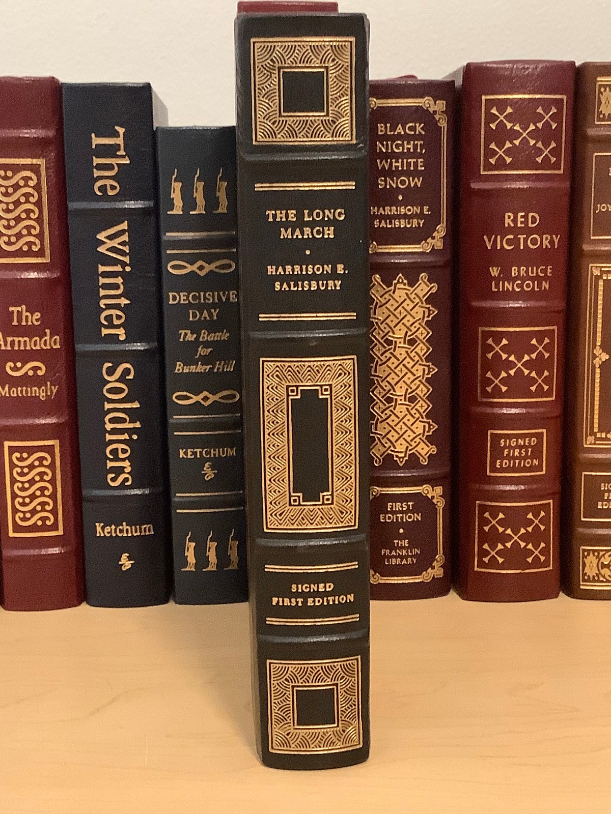 The Long March signed by Harrison E. Salisbury, Mao’s Red Army Franklin Leather