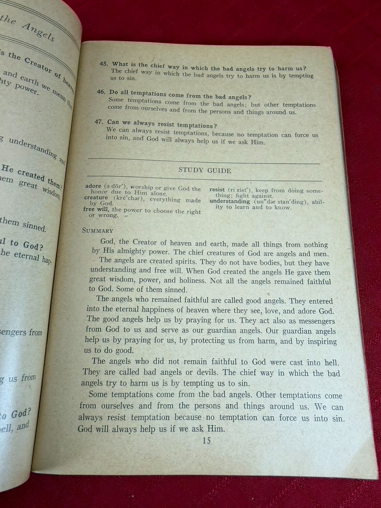 VTG Revised Baltimore Catechism No 2 Religious Instruction Book 1941 Original