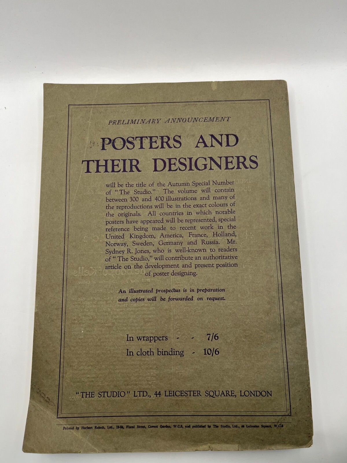JOSEF ISRAELS by Dr. Max Eisler / Studio, Ltd. 1924, London, art