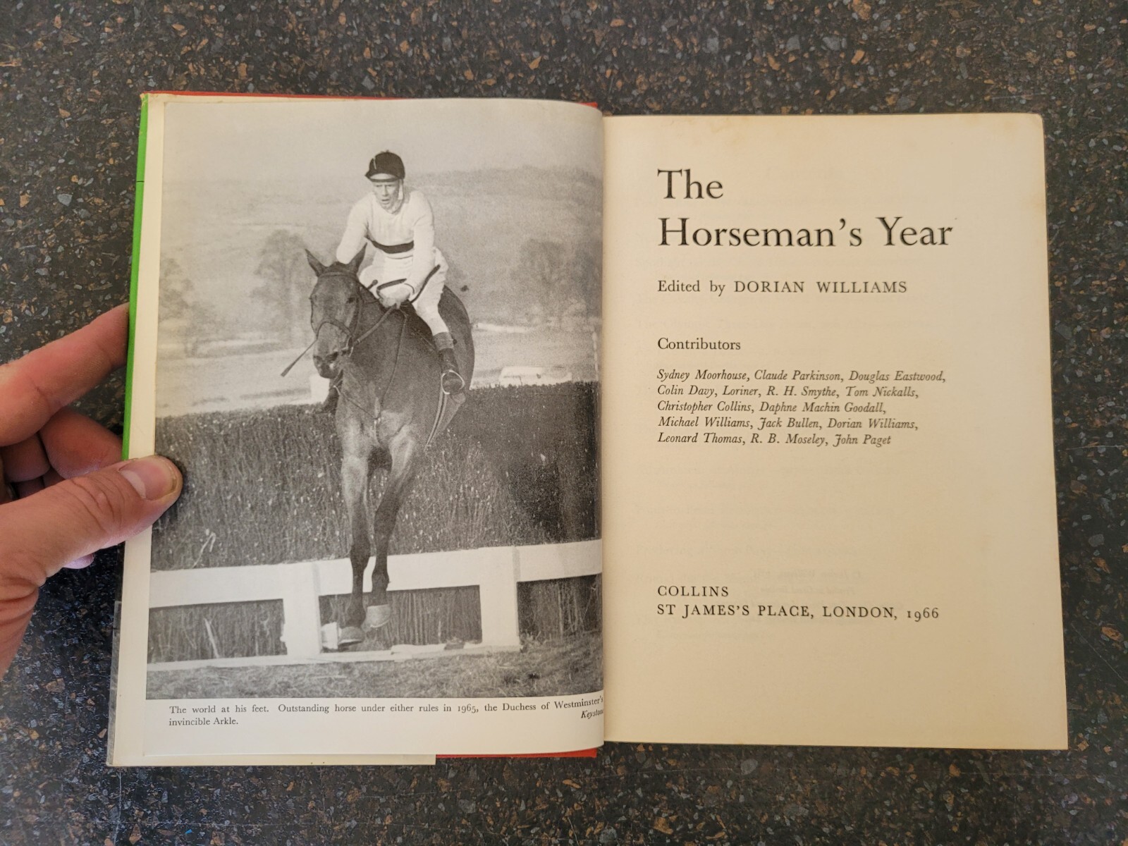 3 x The Horseman’s Year Books 1962, 1965 & 1966 , Hardback Dorian Williams