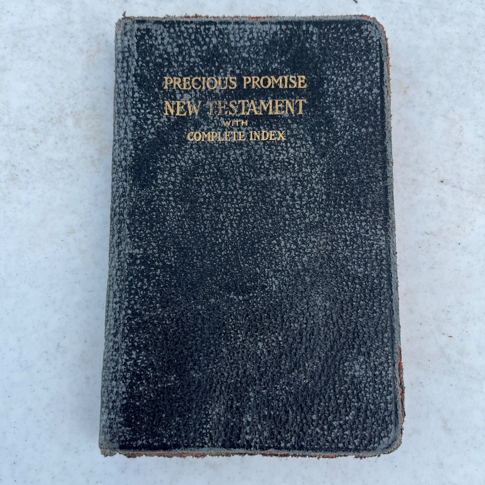 1913 Precious Promise New Testament Bible Complete Index 4×6 inches