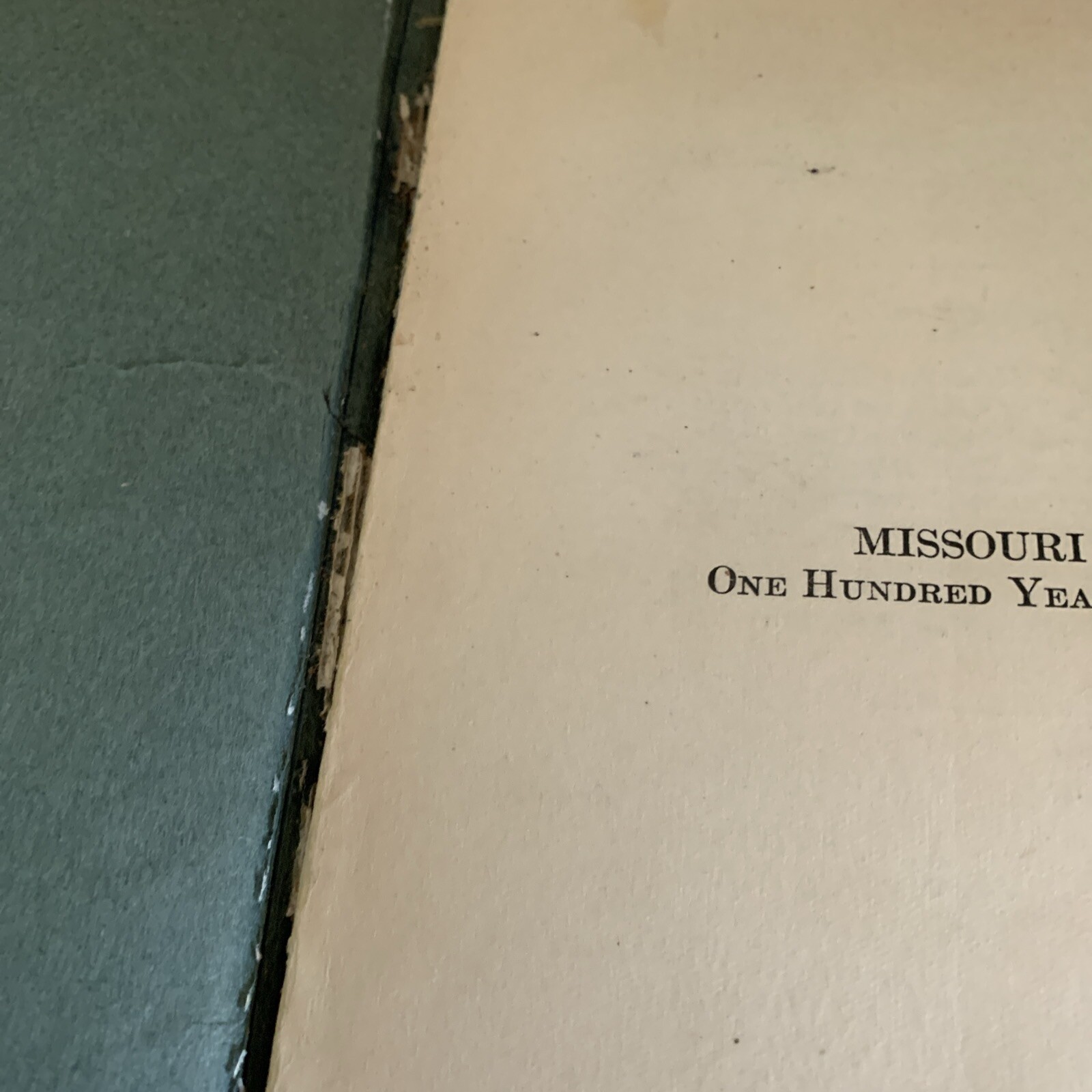 Missouri: One Hundred Years Ago (1921). 100th Anniversary of MO Entry to Union